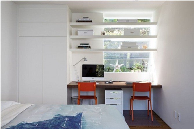 Tiện lợi với 6 thiết kế phòng ngủ kết hợp phòng làm việc cho các căn hộ nhỏ