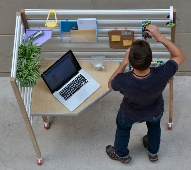 Những mẫu thiết kế bàn làm việc đa năng cho phòng làm việc tại gia