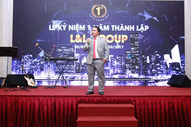 Ông Nguyễn Duy Minh – Chủ tịch HĐQT, Tổng giám đốc L&L Group – phát biểu mở đầu chương trình